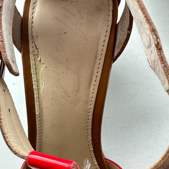 Marc Fisher Bulan Brown Multi Leather Heels Size 9.5 M With Box - Picture 12 of 12